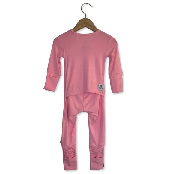 THE SIMPLE SEED PRETTY IN PINK DAY TO NIGHT ROMPER Sz 12-18M - Picture 2 of 8
